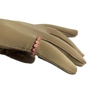 Gold-Tone Pink Heart Eternity Ring Size 7 Women’s Fashion Jewelry